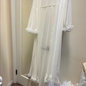 Elegant Sheer White robe